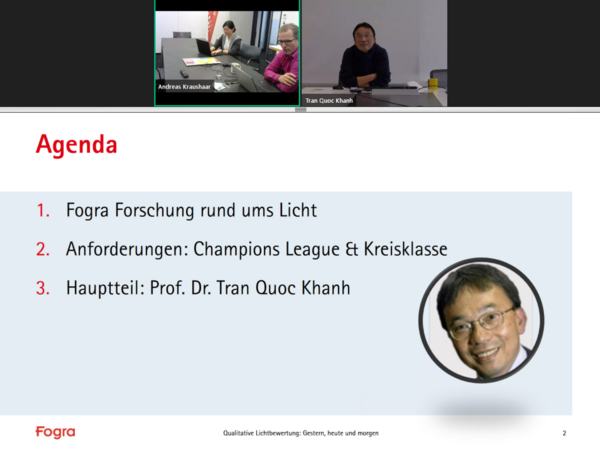 Colour Management Café: Präsentation von Mr. Khanh